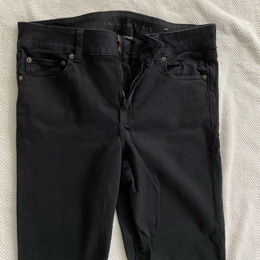 American Eagle Cropped Black Jeans